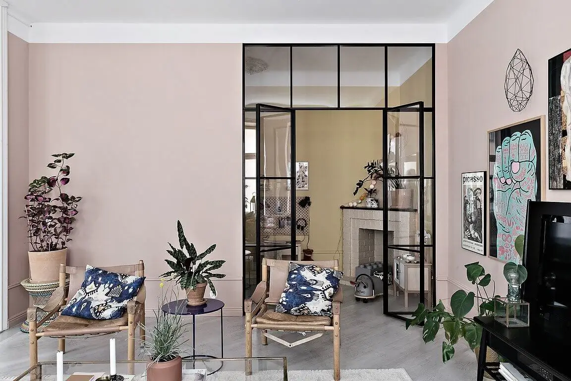 A Scandinavian Apartment in Muted Pink & Grey Tones 7 scandinavian-apartment-muted-pink-grey-nordroom