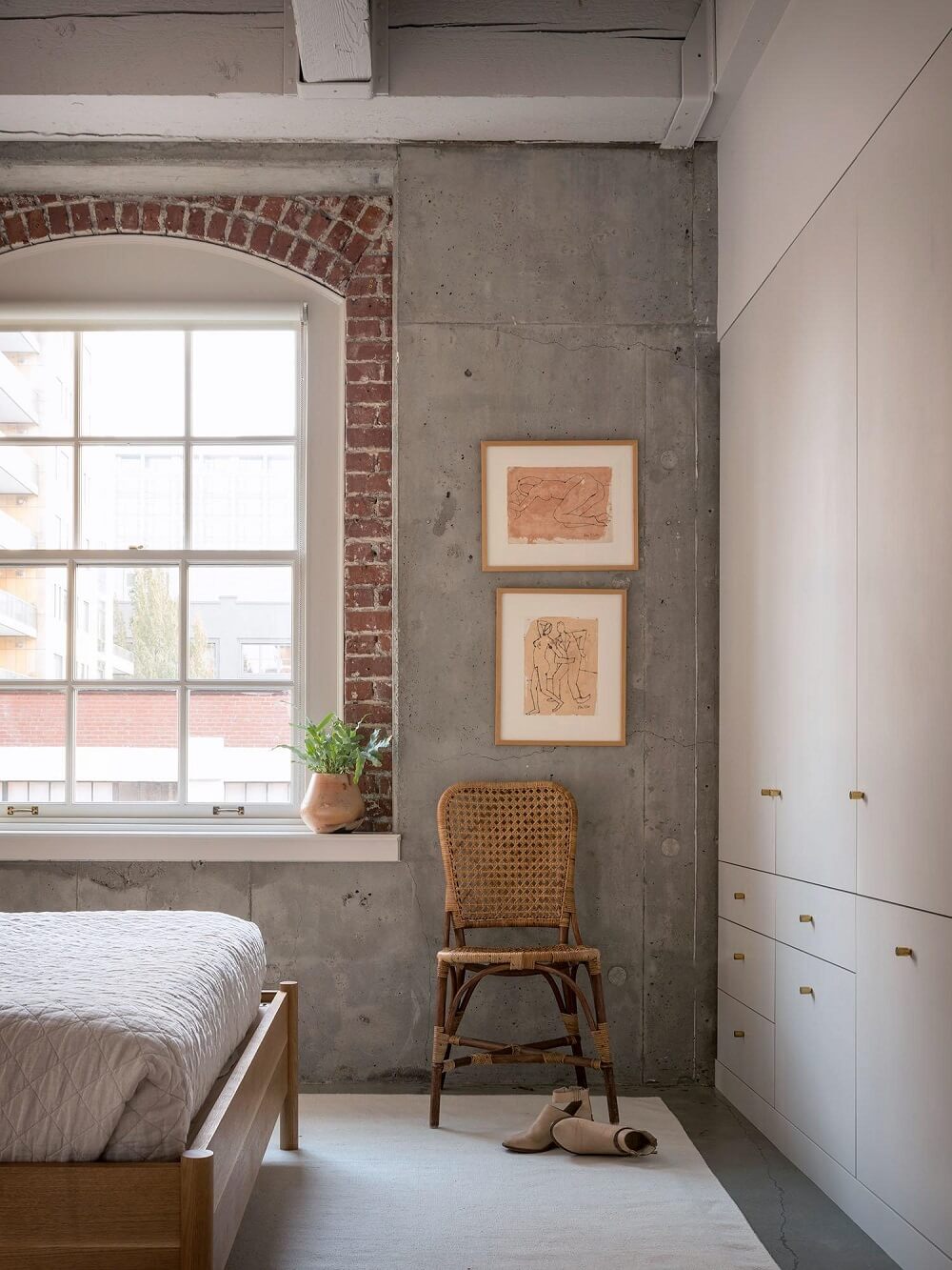A Serene and Raw Loft Apartment by Jessica Helgerson 8 serene raw loft apartment jessica helgerson nordroom7 A Serene and Raw Loft Apartment by Jessica Helgerson
