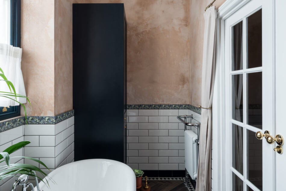 An Elegant Small Pink Apartment in London 12 small pink apartment london nordroom11 An Elegant Small Pink Apartment in London
