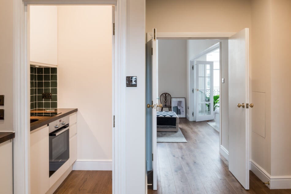 An Elegant Small Pink Apartment in London 5 small pink apartment london nordroom4 An Elegant Small Pink Apartment in London
