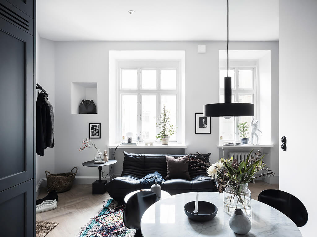 A Scandinavian Studio Apartment Decorated In Blue Tones 4 blue scandinavian studio apartment nordroom3 A Scandinavian Studio Apartment Decorated In Blue Tones