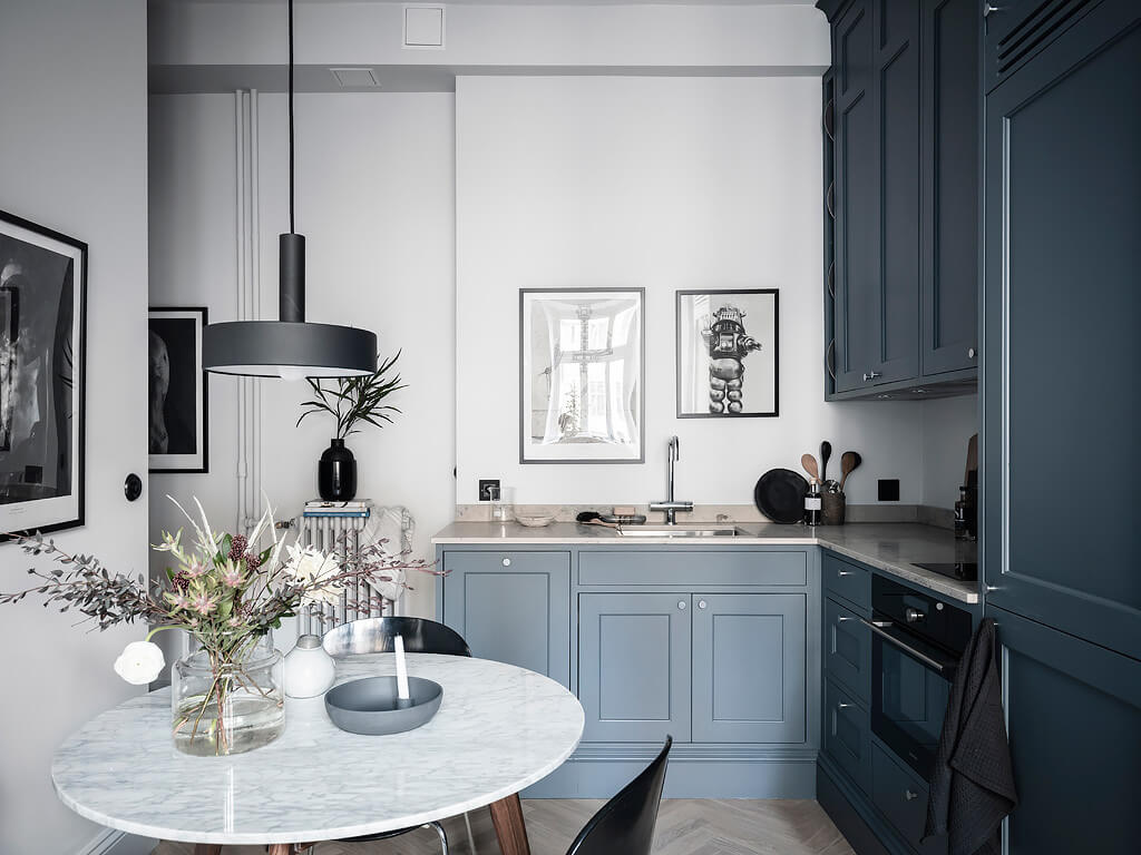 A Scandinavian Studio Apartment Decorated In Blue Tones 7 blue scandinavian studio apartment nordroom6 A Scandinavian Studio Apartment Decorated In Blue Tones