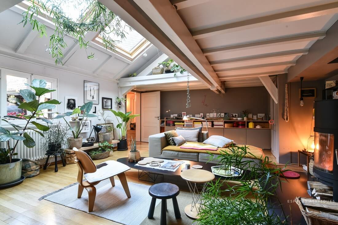 A Cozy Plant-Filled Attic Apartment in Strasbourg 2 plant filled attic apartment strasbourg nordroom1 A Cozy Plant-Filled Attic Apartment in Strasbourg