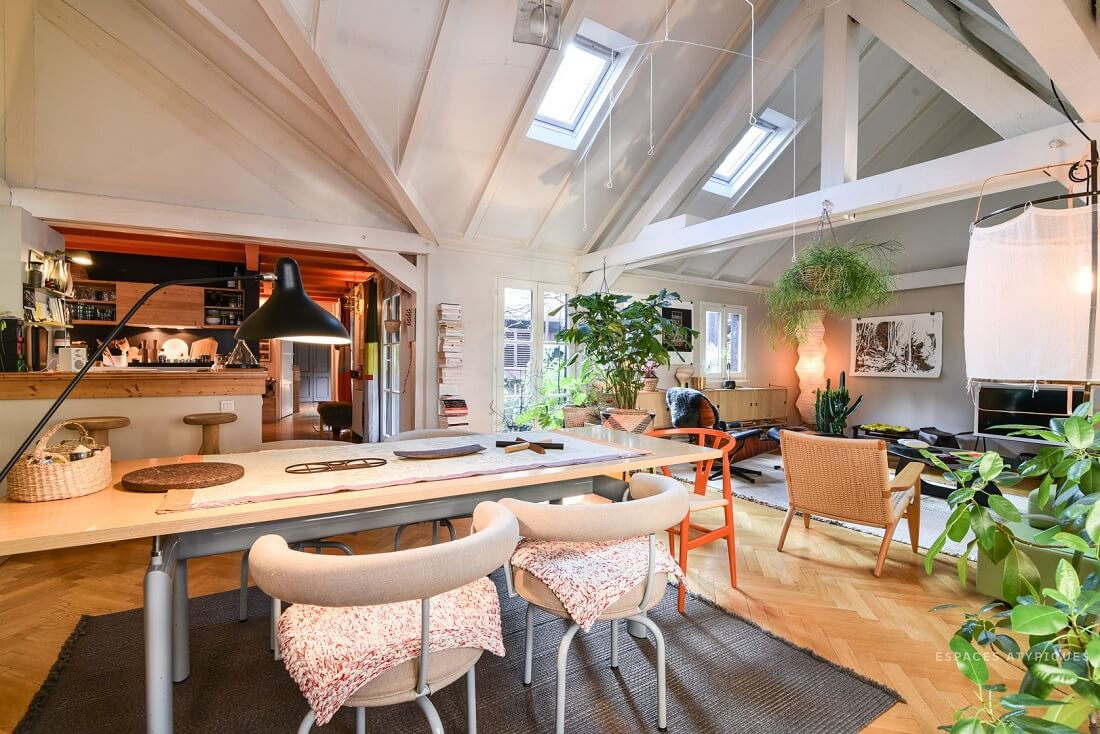 A Cozy Plant-Filled Attic Apartment in Strasbourg 6 plant filled attic apartment strasbourg nordroom5 A Cozy Plant-Filled Attic Apartment in Strasbourg