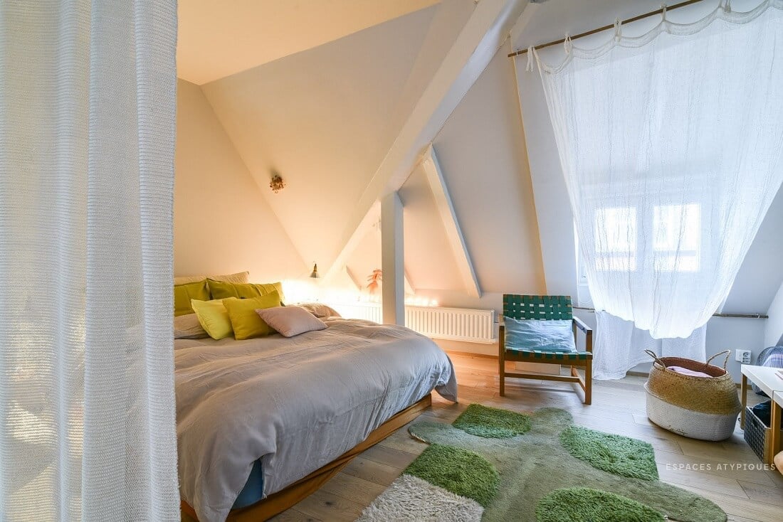 A Cozy Plant-Filled Attic Apartment in Strasbourg 9 plant filled attic apartment strasbourg nordroom8 A Cozy Plant-Filled Attic Apartment in Strasbourg