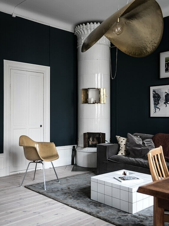 blue and pink scandinavian apartment nordroom2 A Small Blue & Pink Scandinavian Apartment