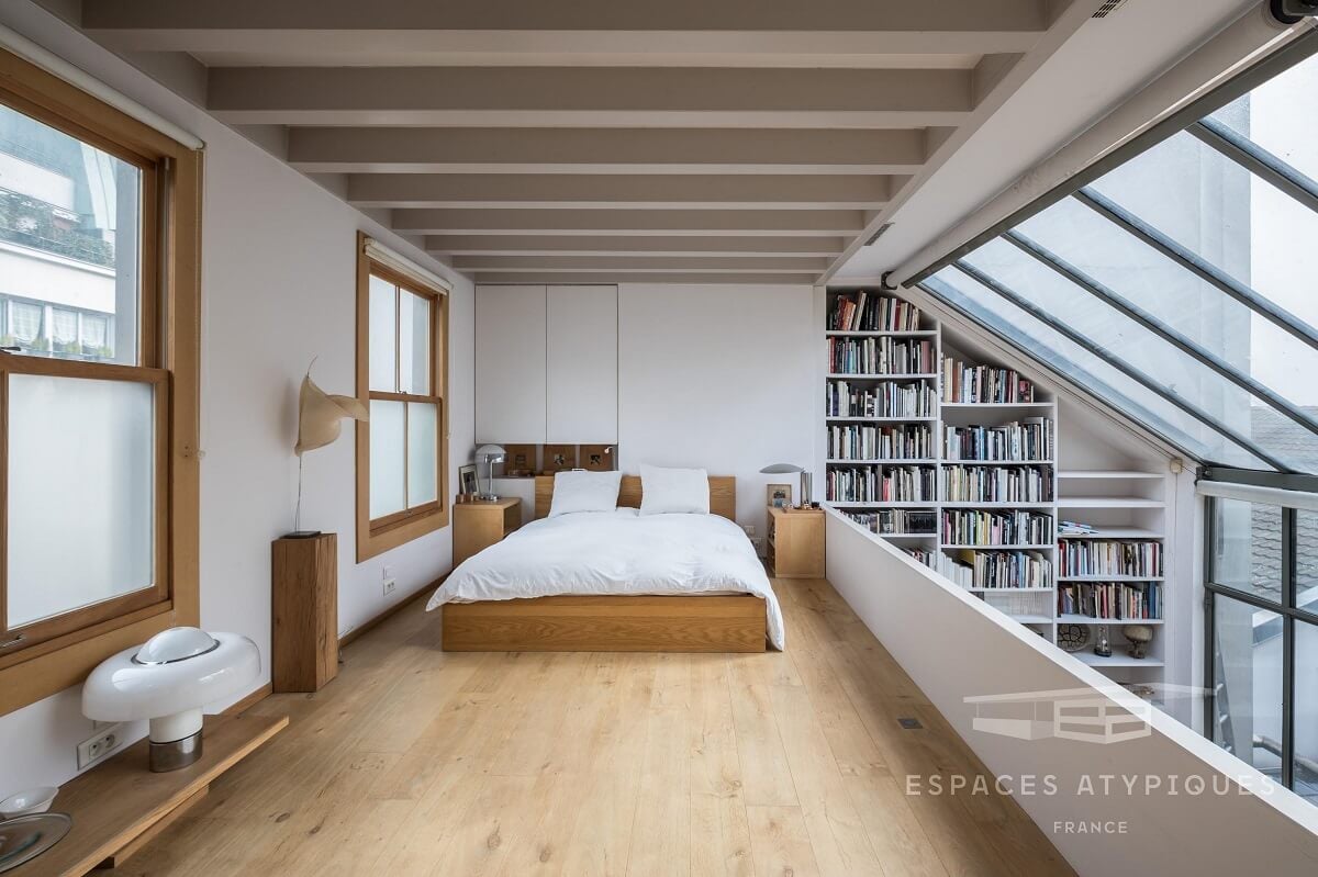 Spectacular Windows In A Serene Book-Filled Oasis in Paris 10 book filled oasis paris nordroom8 Spectacular Windows In A Serene Book-Filled Oasis in Paris