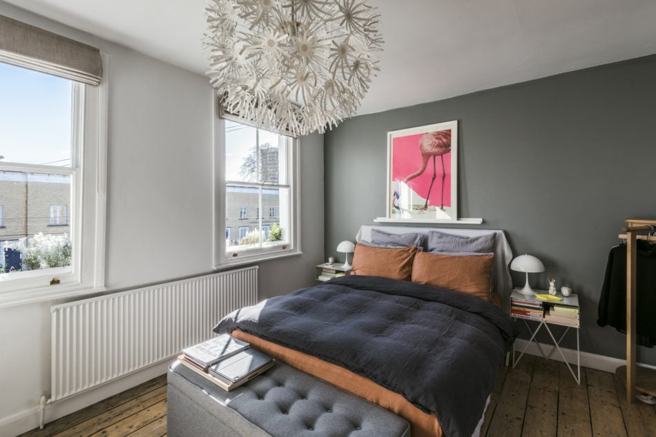 A Blue and Grey London Home with Beautiful Raw Wooden Floors 11 blue grey london home wooden floors nordroom10 A Blue and Grey London Home with Beautiful Raw Wooden Floors
