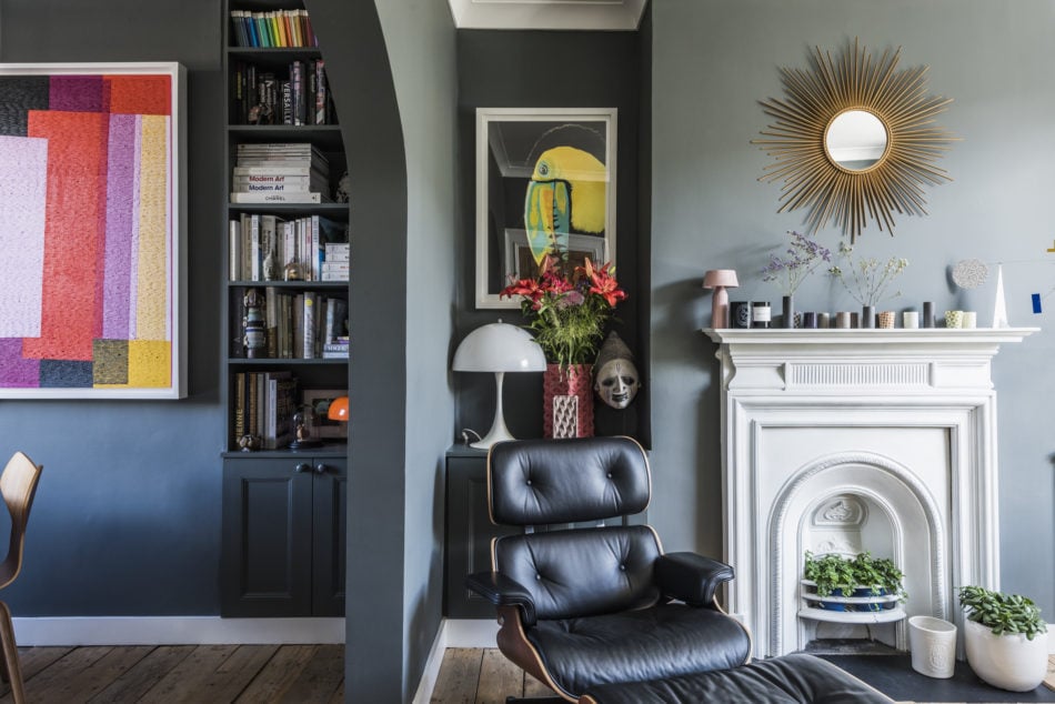 A Blue and Grey London Home with Beautiful Raw Wooden Floors 5 blue grey london home wooden floors nordroom4 A Blue and Grey London Home with Beautiful Raw Wooden Floors