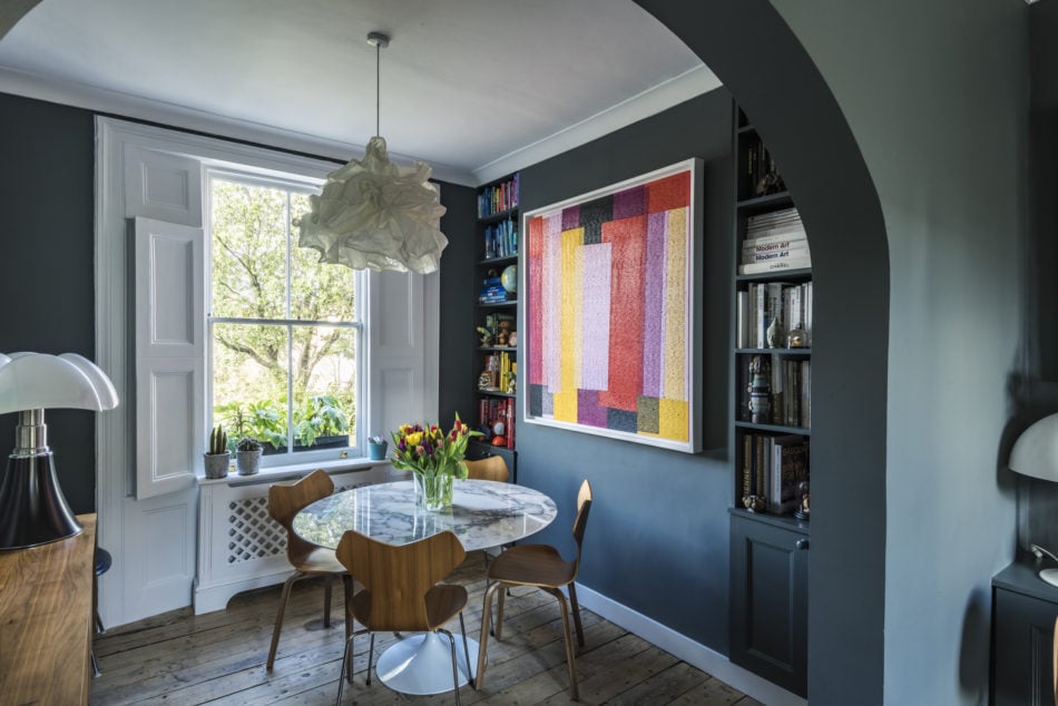 A Blue and Grey London Home with Beautiful Raw Wooden Floors 6 blue grey london home wooden floors nordroom5 A Blue and Grey London Home with Beautiful Raw Wooden Floors