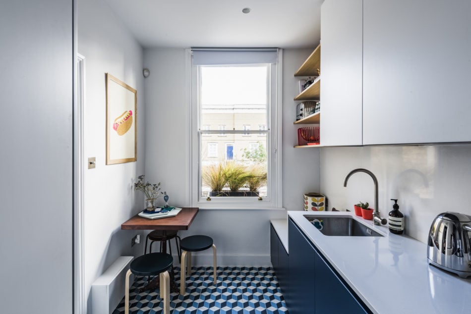A Blue and Grey London Home with Beautiful Raw Wooden Floors 8 blue grey london home wooden floors nordroom7 A Blue and Grey London Home with Beautiful Raw Wooden Floors