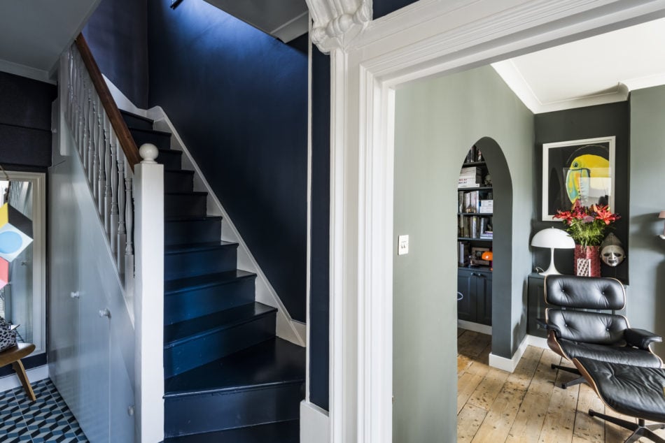 A Blue and Grey London Home with Beautiful Raw Wooden Floors 9 blue grey london home wooden floors nordroom8 A Blue and Grey London Home with Beautiful Raw Wooden Floors