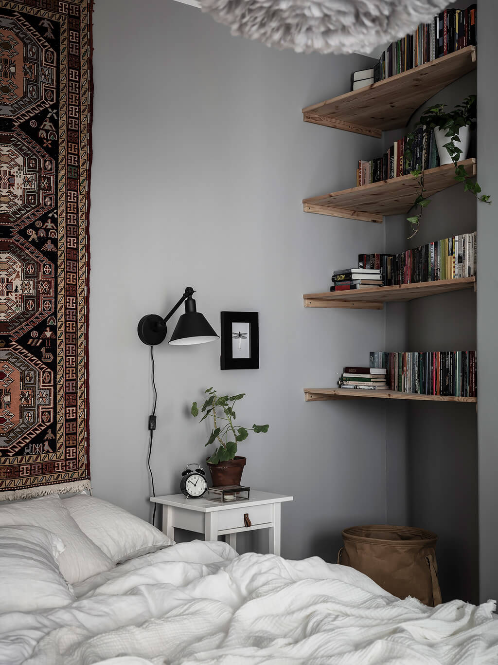 A Beautiful Grey & Blue Scandinavian Apartment 8 grey blue scandinavian apartment nordroom7 A Beautiful Grey & Blue Scandinavian Apartment