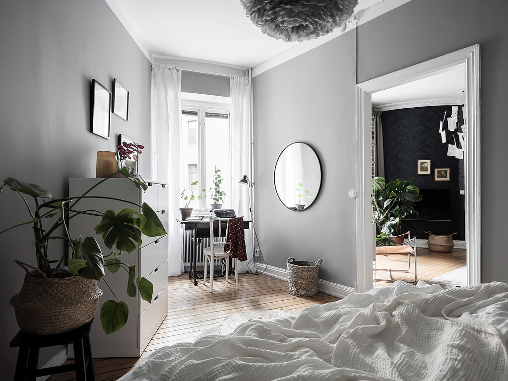 A Beautiful Grey & Blue Scandinavian Apartment 9 grey blue scandinavian apartment nordroom8 A Beautiful Grey & Blue Scandinavian Apartment