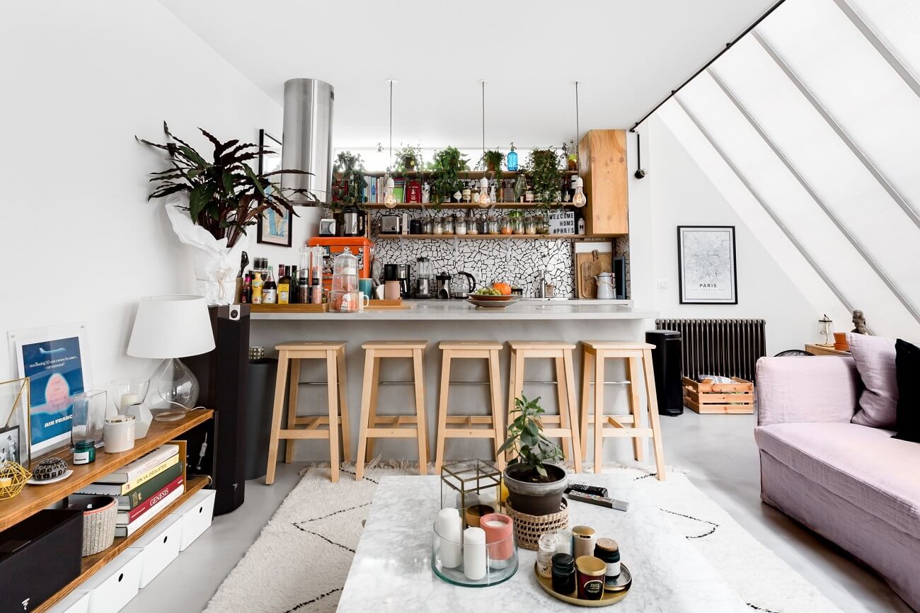 A Bright Attic Apartment in Paris That's For Rent on Airbnb 1 attic apartment paris airbnb nordroom A Bright Attic Apartment in Paris That's For Rent on Airbnb