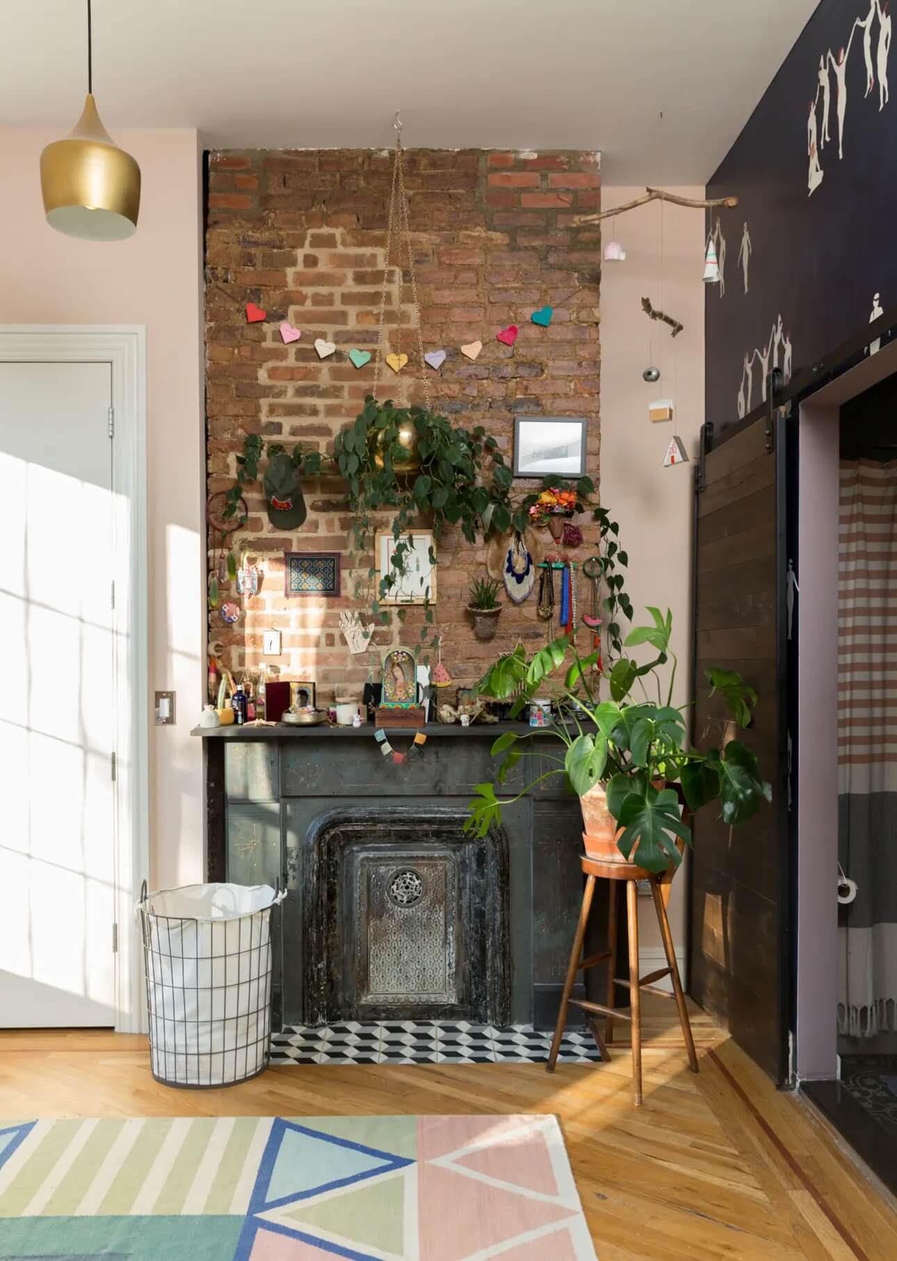Colorful Wallpaper In A Vibrant Brooklyn Family Home 9 colorful-wallpaper-vibrant-brooklyn-home-nordroom
