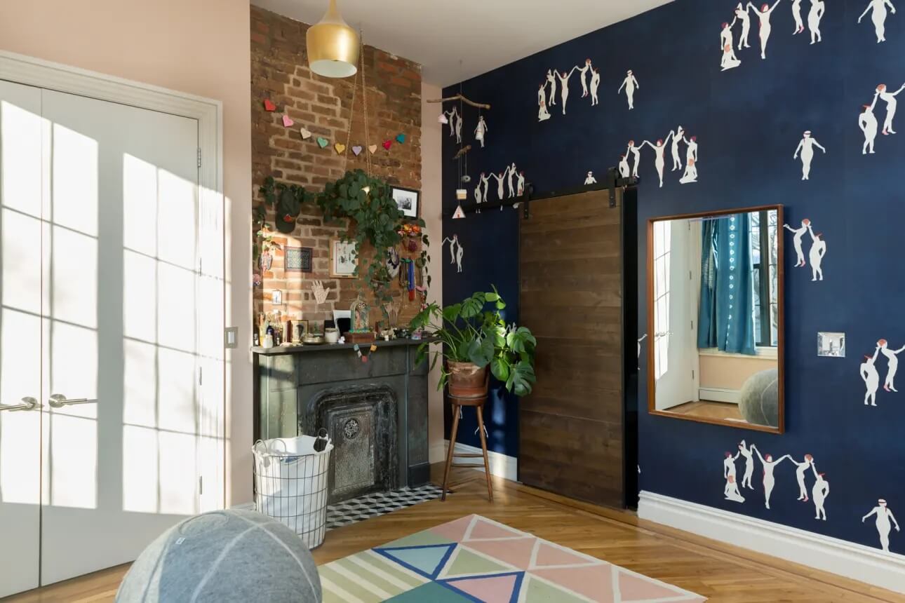 Colorful Wallpaper In A Vibrant Brooklyn Family Home 10 colorful-wallpaper-vibrant-brooklyn-home-nordroom