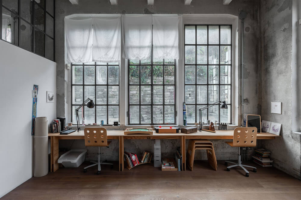 An Industrial Artist Loft in Italy With Jaw Dropping Windows 13 industrial artist loft italy nordroom12 An Industrial Artist Loft in Italy With Jaw Dropping Windows