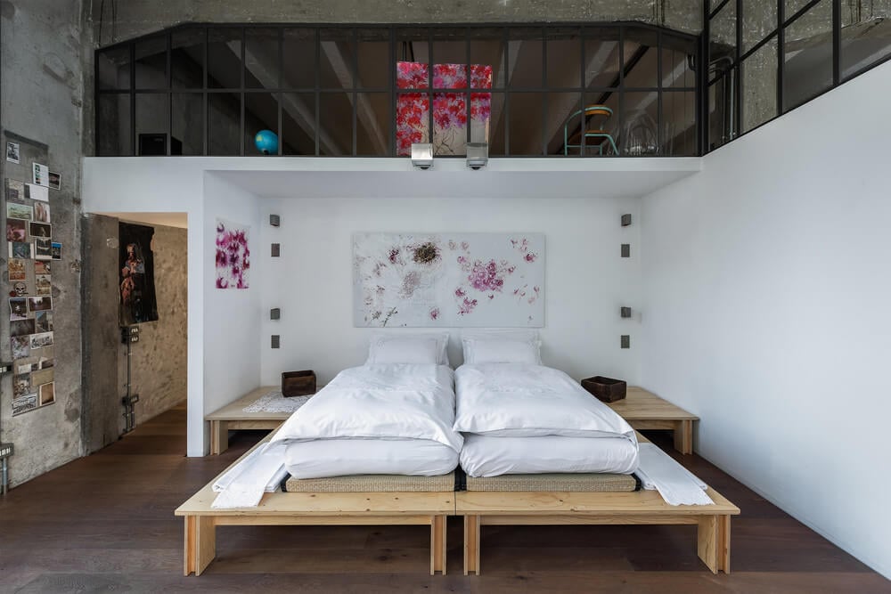 An Industrial Artist Loft in Italy With Jaw Dropping Windows 14 industrial artist loft italy nordroom13 An Industrial Artist Loft in Italy With Jaw Dropping Windows
