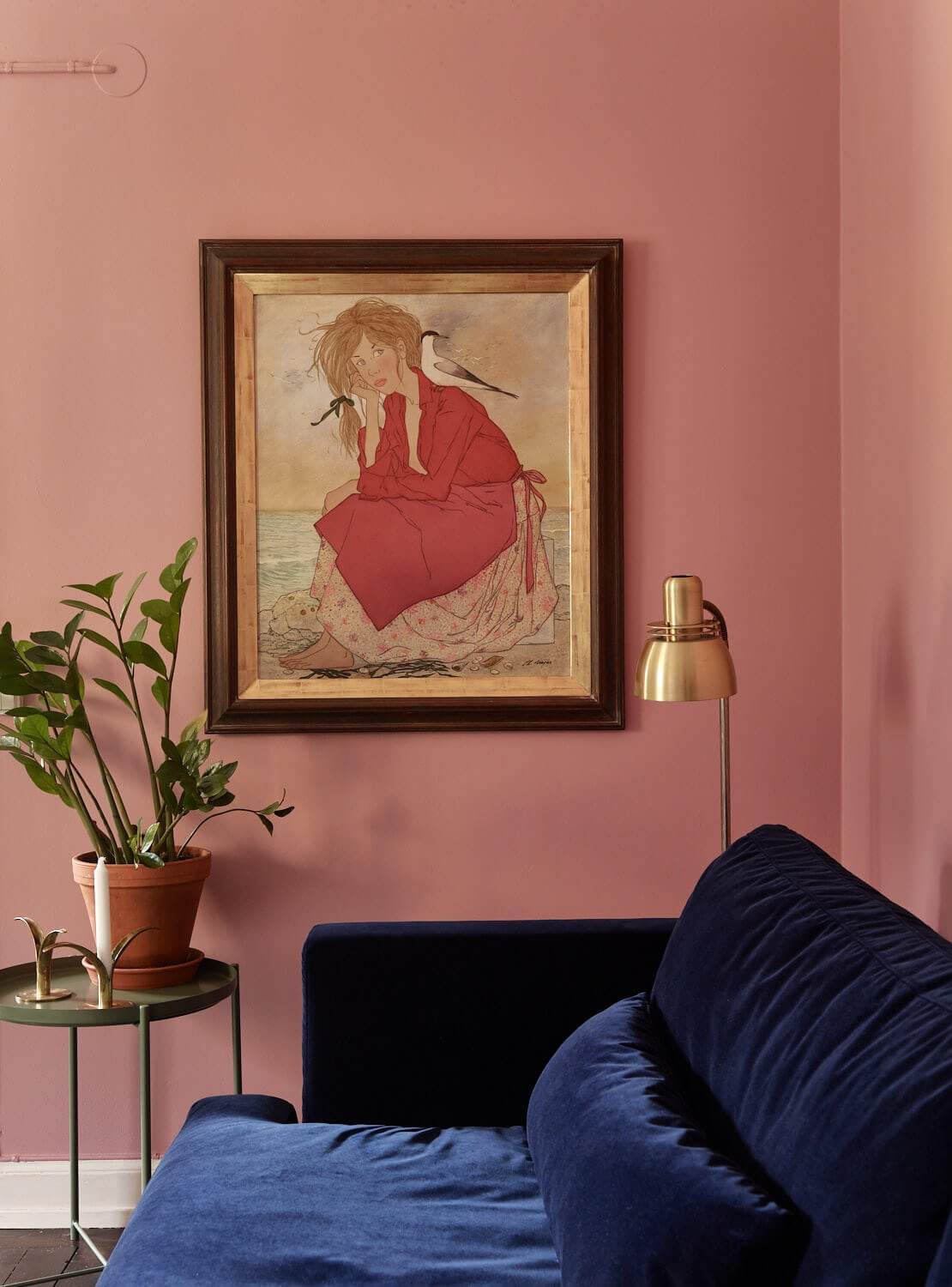 A Vibrant Pink and Blue Apartment in Stockholm 4 pink blue scandinavian apartment nordroom3 A Vibrant Pink and Blue Apartment in Stockholm