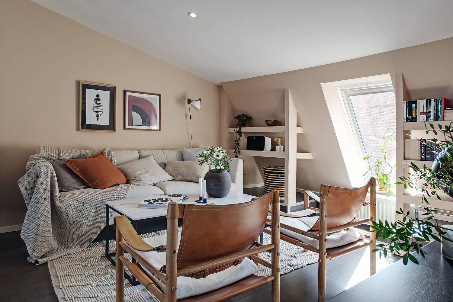 A Scandinavian Attic Apartment Painted in Soft Earthy Tones 3 scandinavian attic apartment earthy tones nordroom2 A Scandinavian Attic Apartment Painted in Soft Earthy Tones