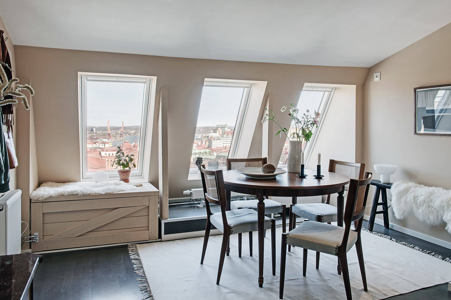 A Scandinavian Attic Apartment Painted in Soft Earthy Tones 7 scandinavian attic apartment earthy tones nordroom6 A Scandinavian Attic Apartment Painted in Soft Earthy Tones