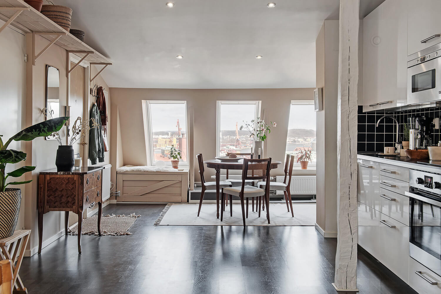 A Scandinavian Attic Apartment Painted in Soft Earthy Tones 8 scandinavian attic apartment earthy tones nordroom7 A Scandinavian Attic Apartment Painted in Soft Earthy Tones