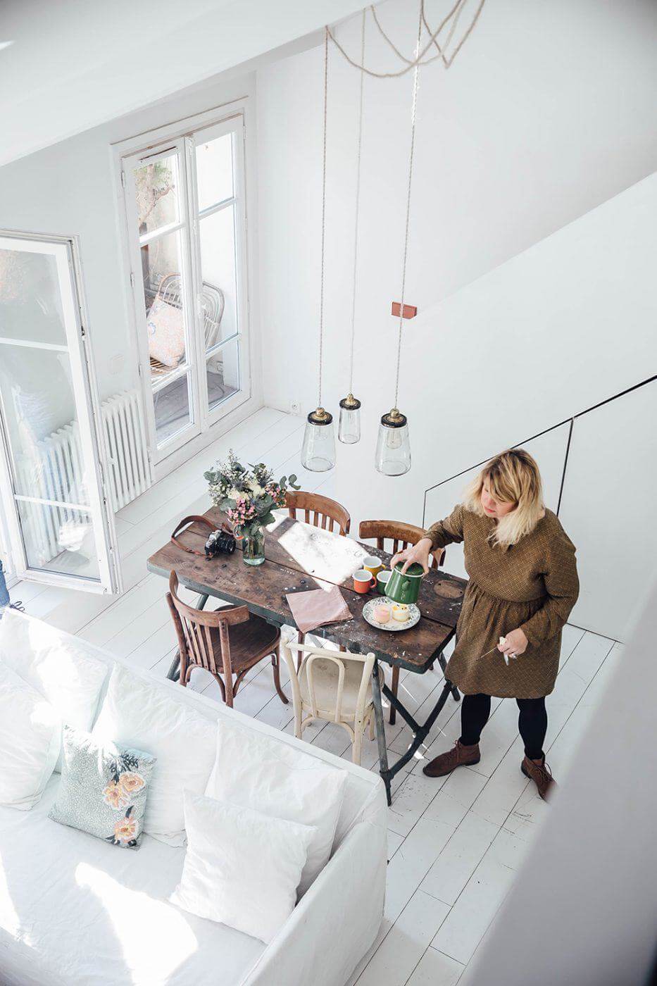 A Serene Apartment With A Perfect View Over Paris 4 serene apartment paris nordroom3 A Serene Apartment With A Perfect View Over Paris