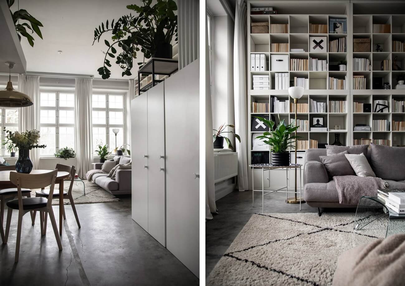 A Small Scandinavian Loft Looks Spacious Thanks To A Mirrored Wall 10 small scandiniavian loft nordroom9 A Small Scandinavian Loft Looks Spacious Thanks To A Mirrored Wall