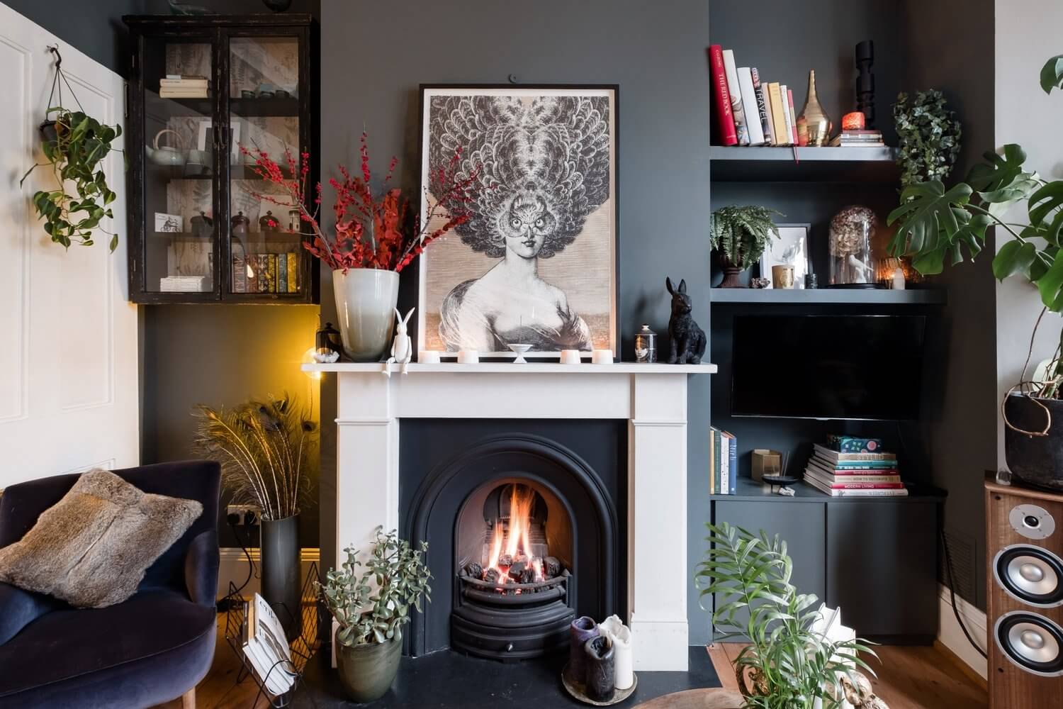 A Cozy Grey London Home Packed With Plants & Art 2 grey london home plants art nordroom1 A Cozy Grey London Home Packed With Plants & Art