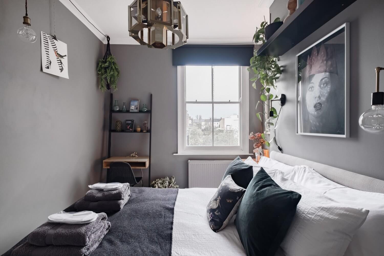 A Cozy Grey London Home Packed With Plants & Art 10 grey london home plants art nordroom9 A Cozy Grey London Home Packed With Plants & Art