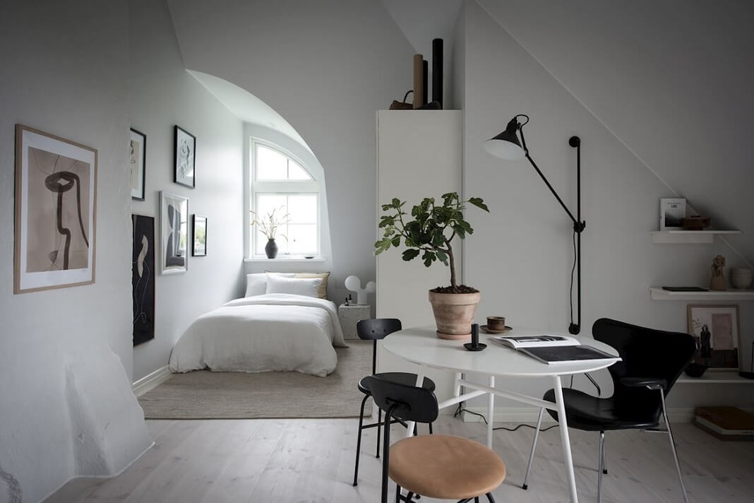 A Minimalistic Scandinavian Studio Apartment 7 minimalistic scandinavian studio apartment nordroom6 A Minimalistic Scandinavian Studio Apartment