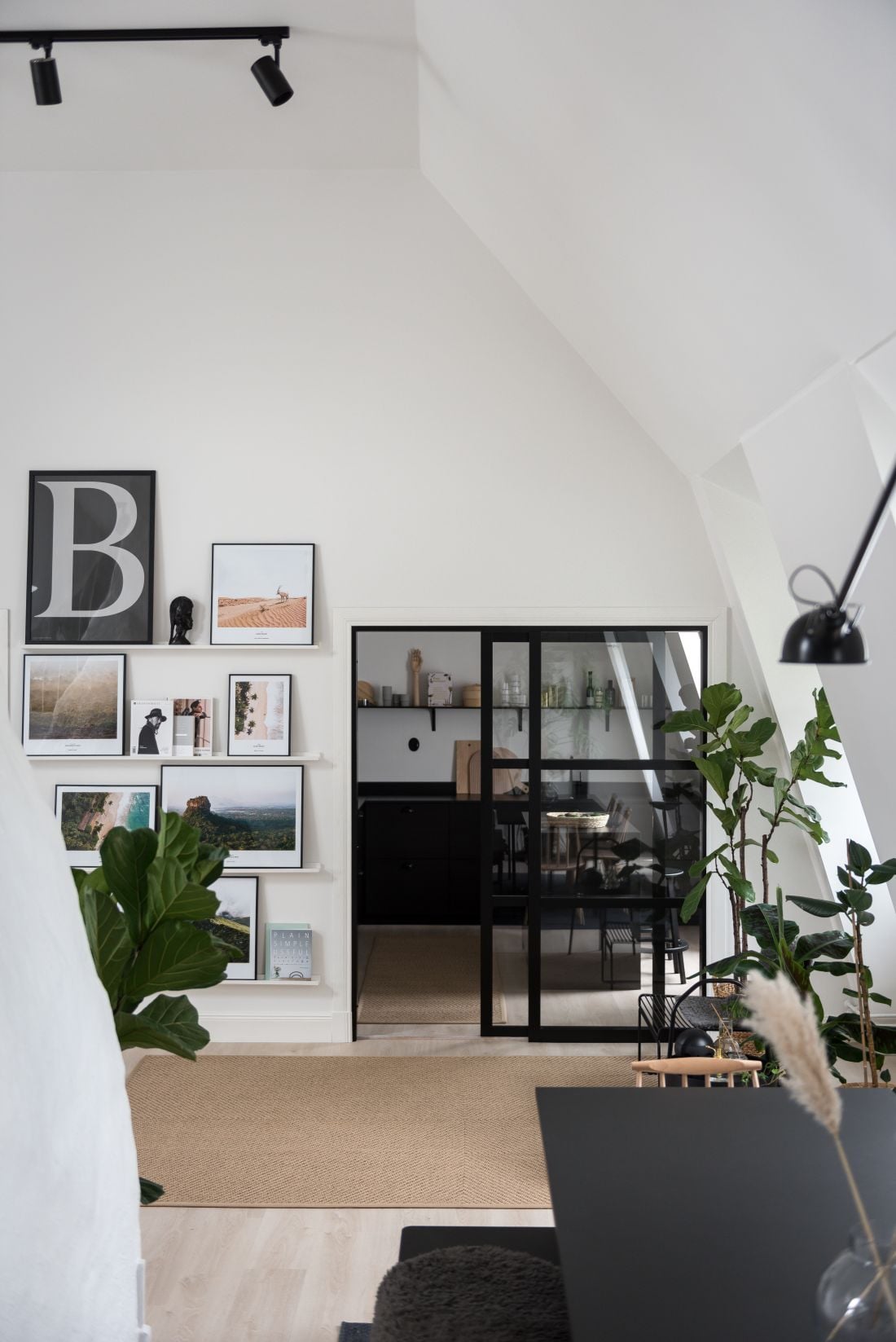 A Monochrome Scandinavian Attic Apartment 2 monochrome attic apartment nordroom1 A Monochrome Scandinavian Attic Apartment