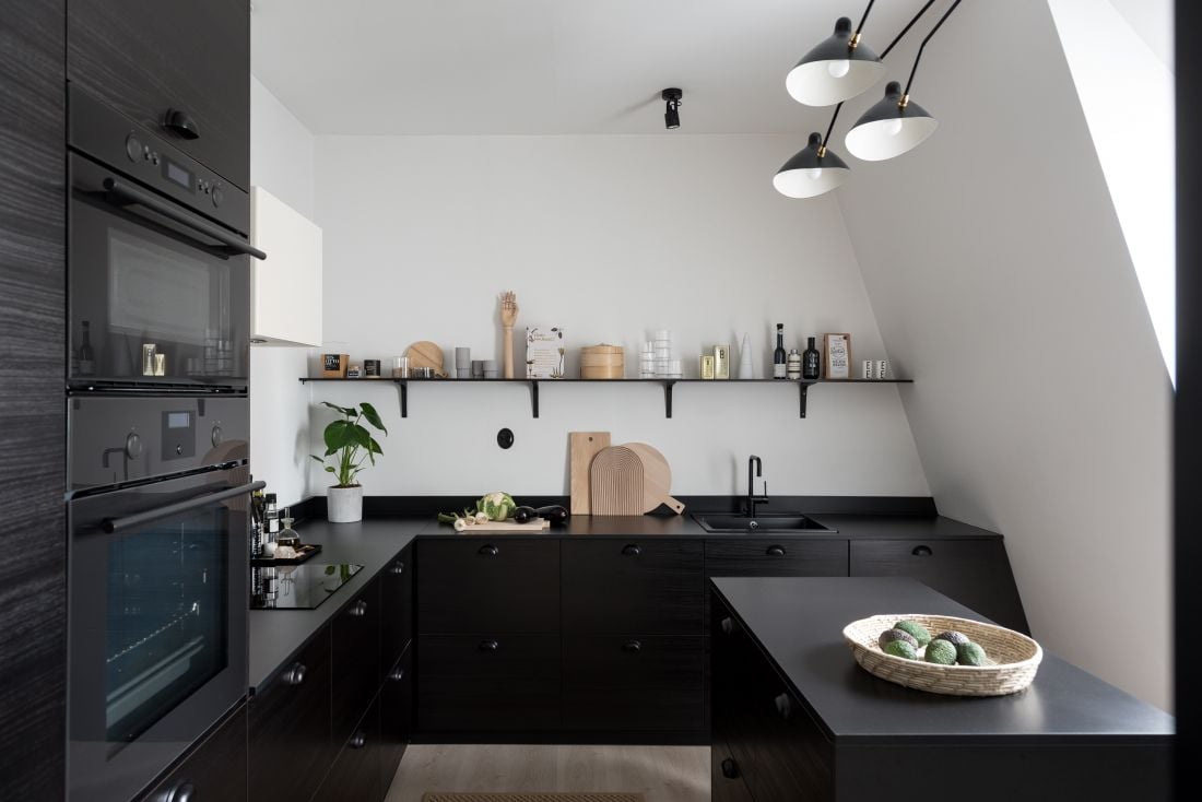 A Monochrome Scandinavian Attic Apartment 7 monochrome attic apartment nordroom6 A Monochrome Scandinavian Attic Apartment