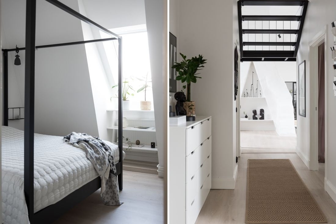 A Monochrome Scandinavian Attic Apartment 10 monochrome attic apartment nordroom9 A Monochrome Scandinavian Attic Apartment