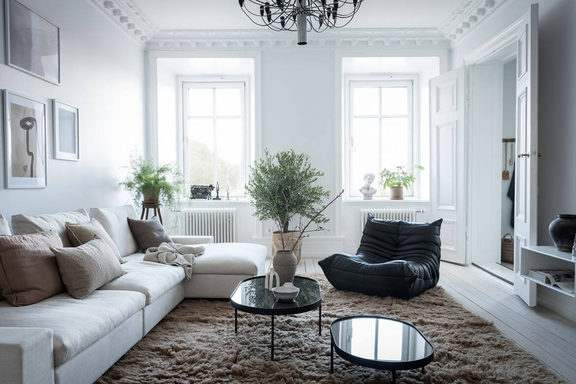 A Beautiful Serene Apartment in Sweden 2 serene apartment sweden nordroom1 A Beautiful Serene Apartment in Sweden