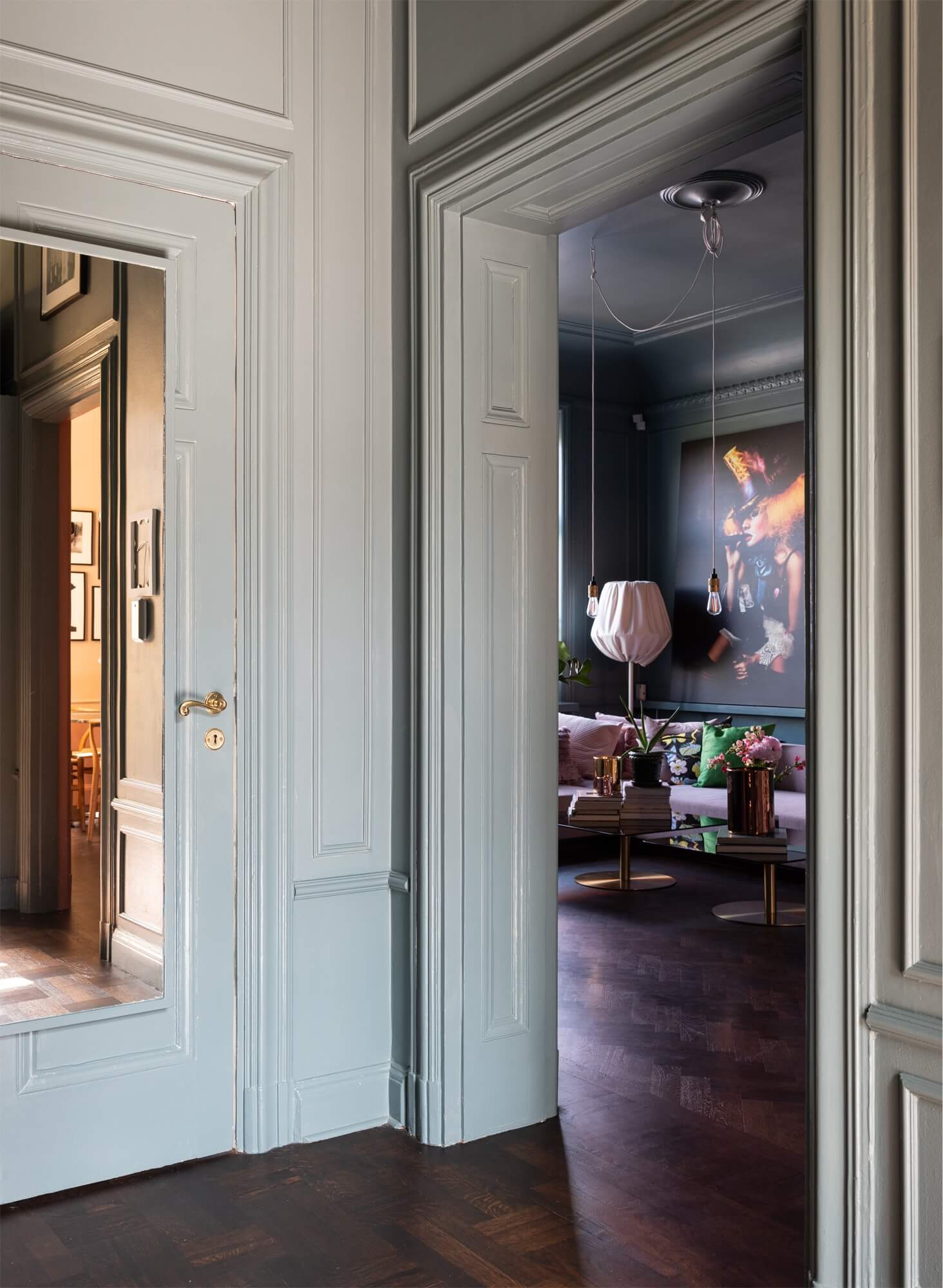 An Art-Filled Blue And Pink Apartment in Stockholm 13 art filled pink blue scandinavian apartment nordroom12 An Art-Filled Blue And Pink Apartment in Stockholm