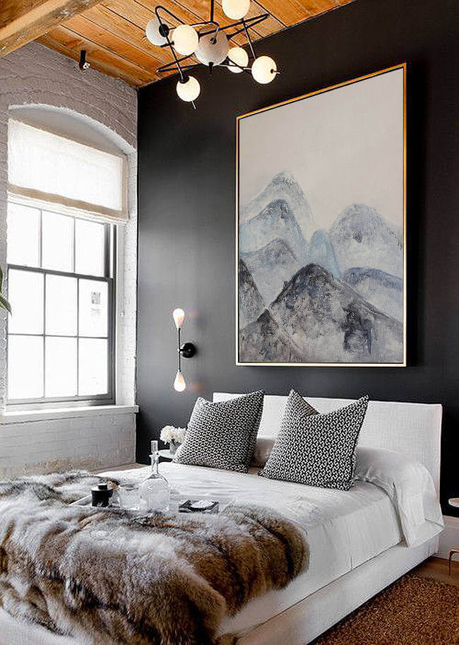 Creative Headboard and Bedroom Styling Ideas 69 bedroom large art nordroom2 Creative Headboard and Bedroom Styling Ideas