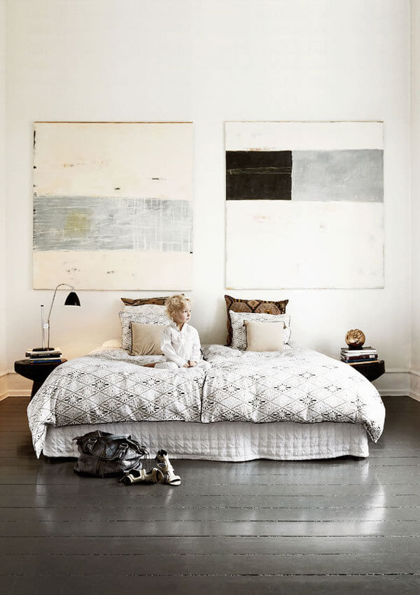 Creative Headboard and Bedroom Styling Ideas 70 bedroom large art nordroom3 Creative Headboard and Bedroom Styling Ideas
