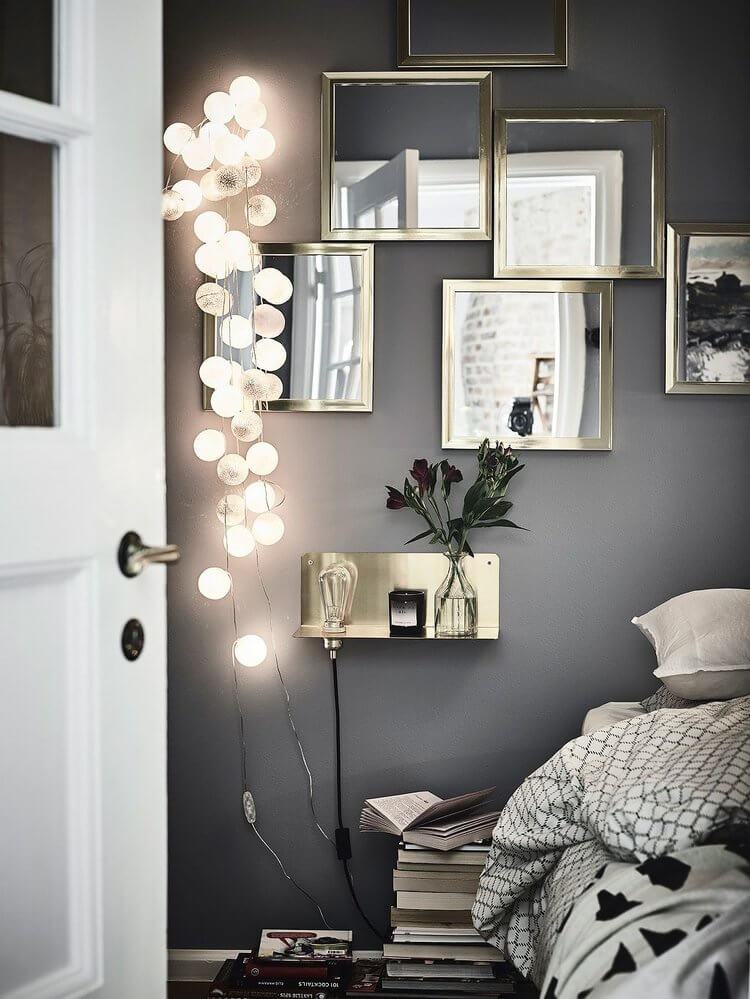Creative Headboard and Bedroom Styling Ideas 80 bedroom mirrors nordroom2 Creative Headboard and Bedroom Styling Ideas