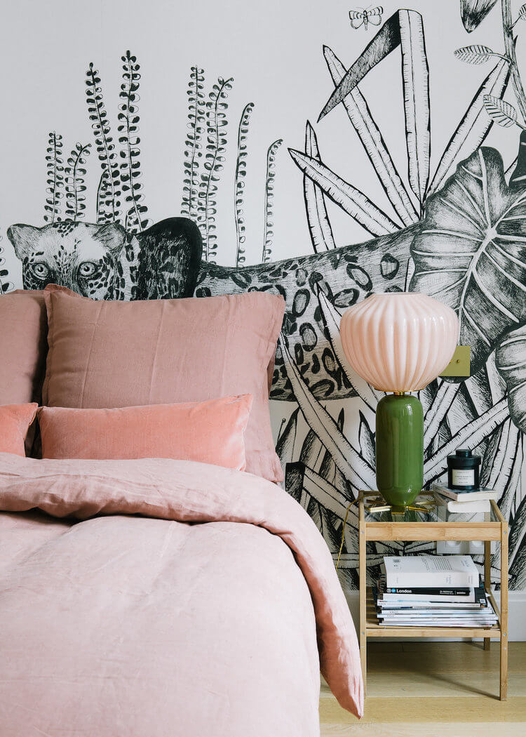 Creative Headboard and Bedroom Styling Ideas 77 bedroom wall mural nordroom5 Creative Headboard and Bedroom Styling Ideas