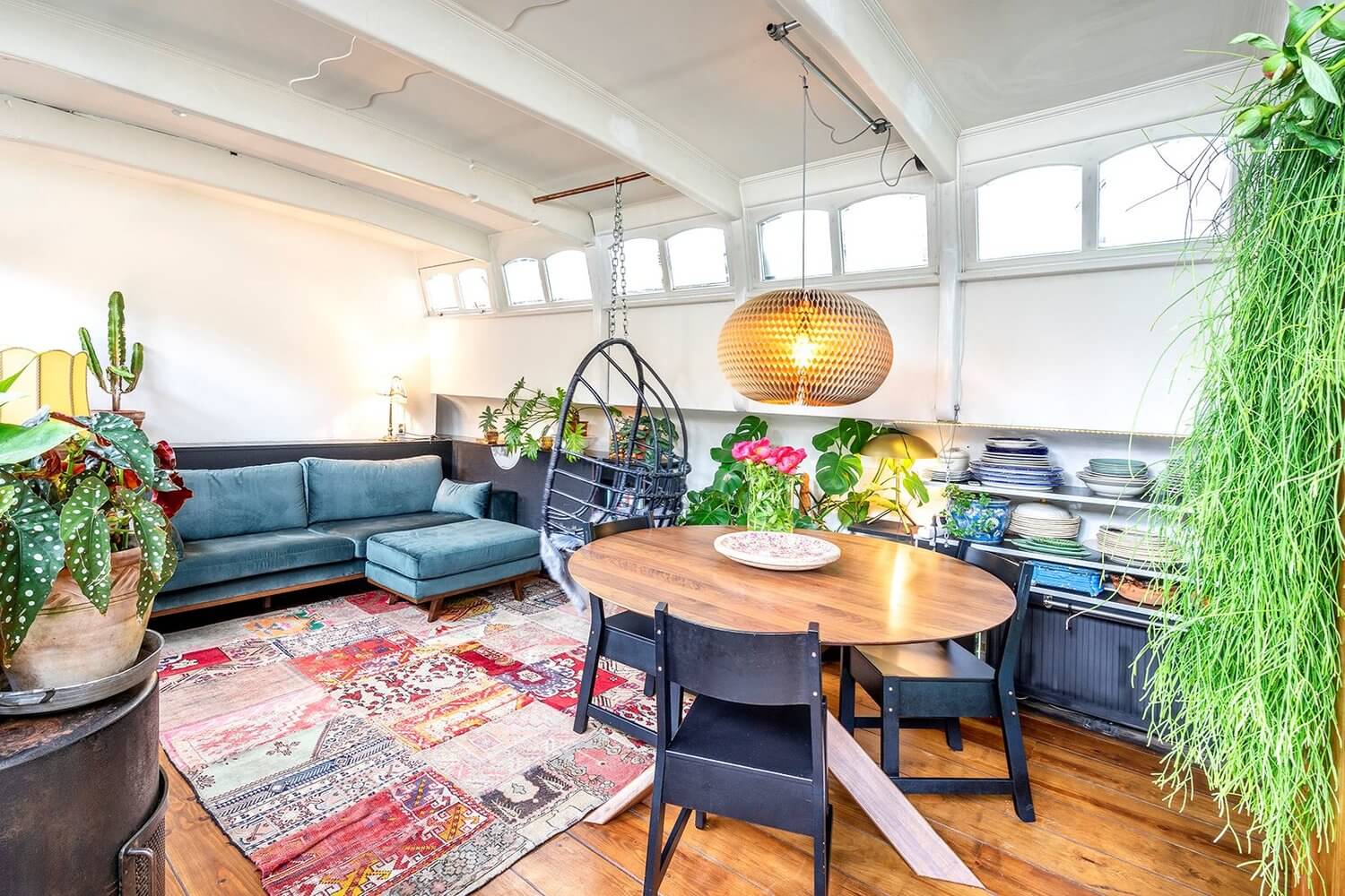A Bohemian Houseboat On An Amsterdam Canal
