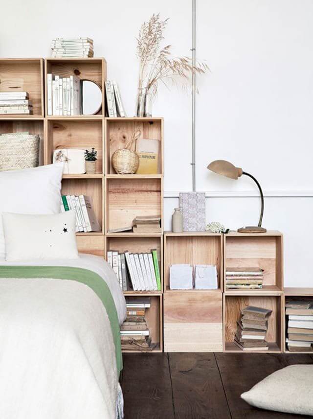 Creative Headboard and Bedroom Styling Ideas 38 bookcases headboard bedroom nordroom1 Creative Headboard and Bedroom Styling Ideas