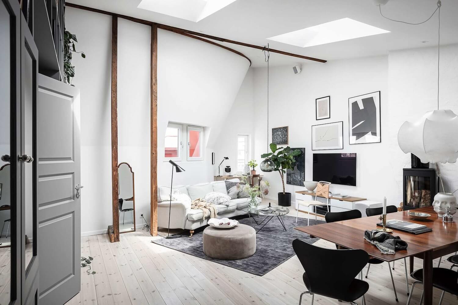 A Stylish And Cozy Scandinavian Attic Apartment 2 cozy scandinavian attic apartment nordroom1 A Stylish And Cozy Scandinavian Attic Apartment
