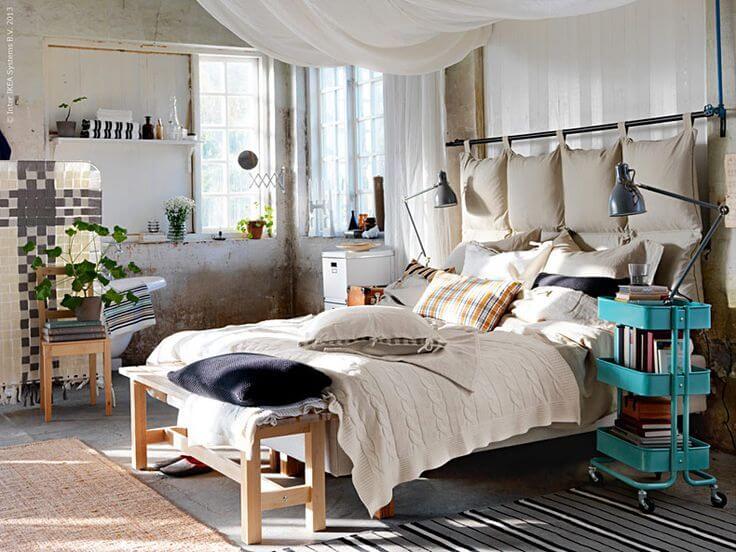 Creative Headboard and Bedroom Styling Ideas 36 creative headboard ideas nordroom3 Creative Headboard and Bedroom Styling Ideas
