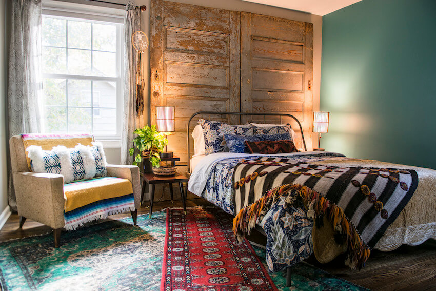 Creative Headboard and Bedroom Styling Ideas 31 old doors screens headboards nordroom5 Creative Headboard and Bedroom Styling Ideas