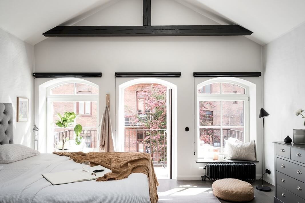 A Lovely Scandinavian Home With Exposed Brick 8 scandinavian home exposed brick nordroom7 A Lovely Scandinavian Home With Exposed Brick