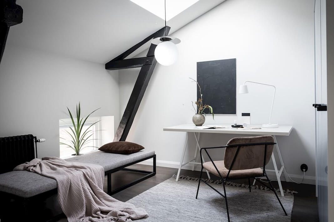A Lovely Scandinavian Home With Exposed Brick 9 scandinavian home exposed brick nordroom8 A Lovely Scandinavian Home With Exposed Brick