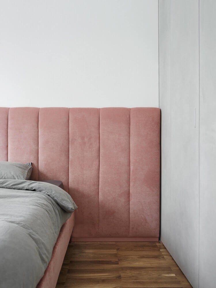 Creative Headboard and Bedroom Styling Ideas 21 wall to wall headboard nordroom2 Creative Headboard and Bedroom Styling Ideas