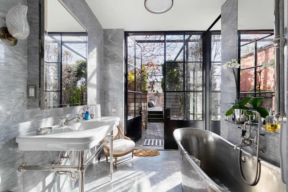 A Plant Lover's Industrial Penthouse Loft in Manhattan 17 industrial penthouse loft plants manhattan nordroom17 A Plant Lover's Industrial Penthouse Loft in Manhattan